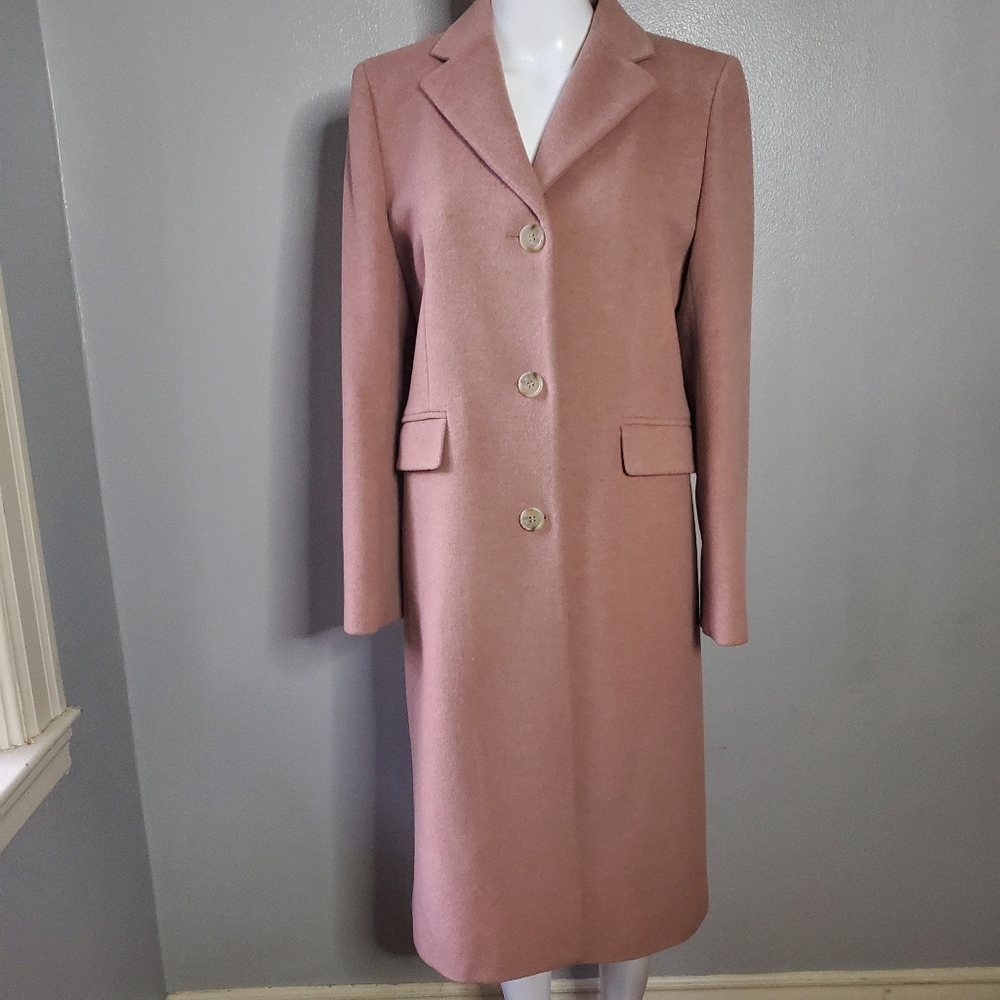 NWOT J Crew rose wool/cashmere coat size 4